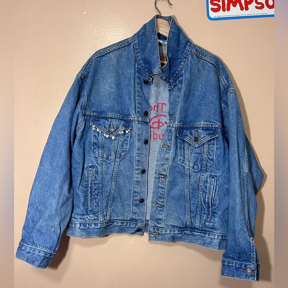 90s Vintage Walt Disney Studios Promotional Jean Jacket 101 Dalmatians Size XL - Picture 2 of 16